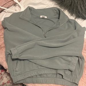 Garage cropped green sweater